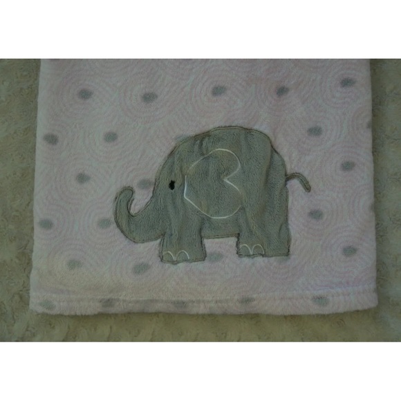 Baby Starters Bedding Baby Starters Elephant Blanket Gray Pink